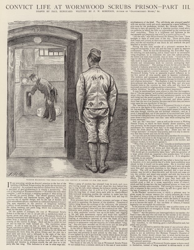 Convict Life at Wormwood Scrubs Prison by Charles Paul Renouard