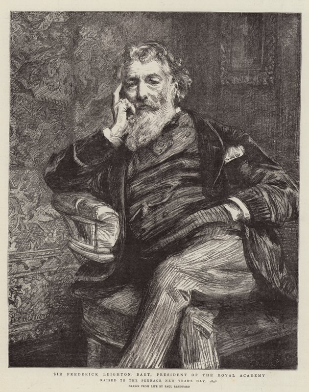 Sir Frederick Leighton, Baronet, President of the Royal Academy by Charles Paul Renouard