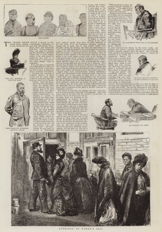 Sketches at the London Police-Courts by Charles Paul Renouard