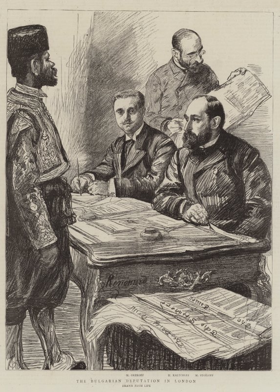 The Bulgarian Deputation in London by Charles Paul Renouard