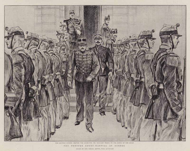 The Dreyfus Court-Martial at Rennes by Charles Paul Renouard