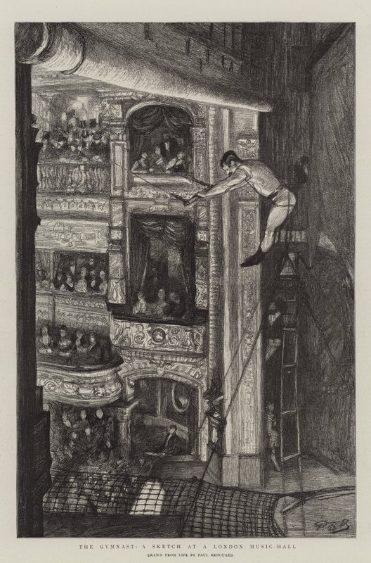 The Gymnast, a Sketch at a London Music-Hall by Charles Paul Renouard