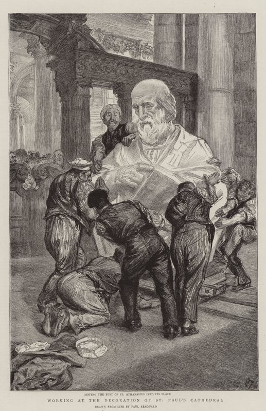 Working at the Decoration of St Paul
