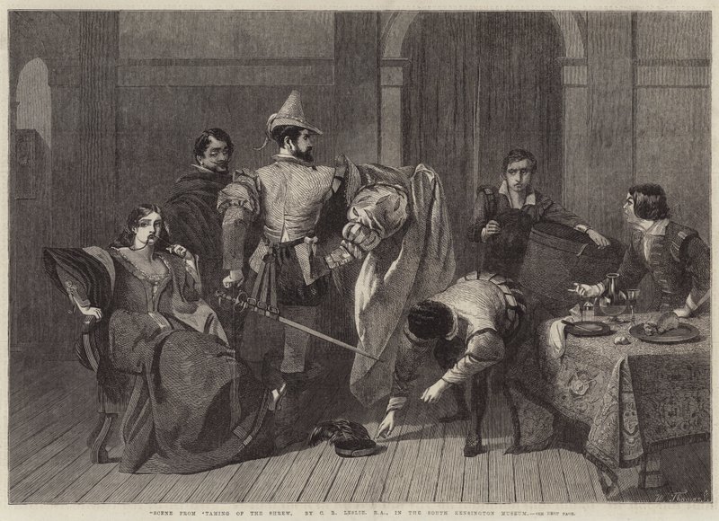 Scene from Taming of the Shrew by Charles Robert Leslie