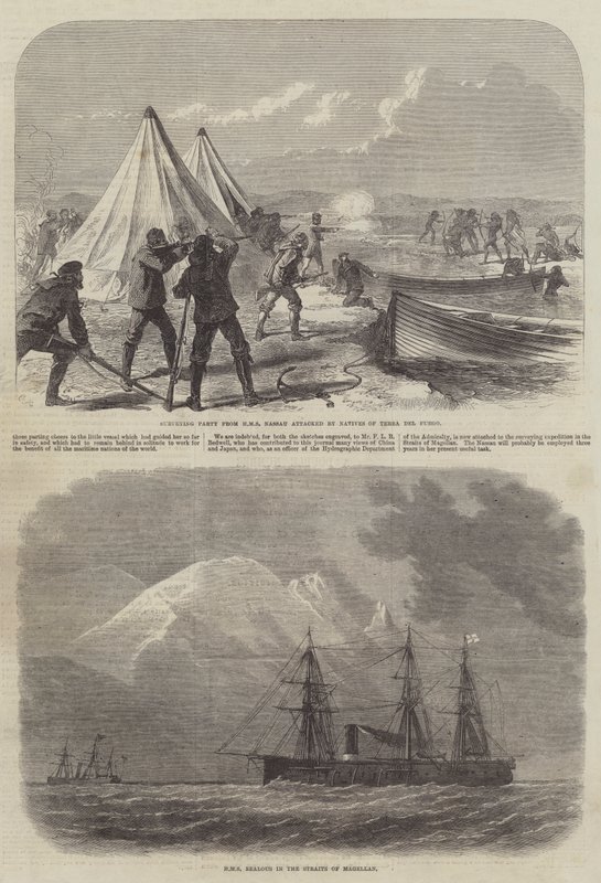 A Surveying Party in Terra del Fuego by Sir John Charles Robinson