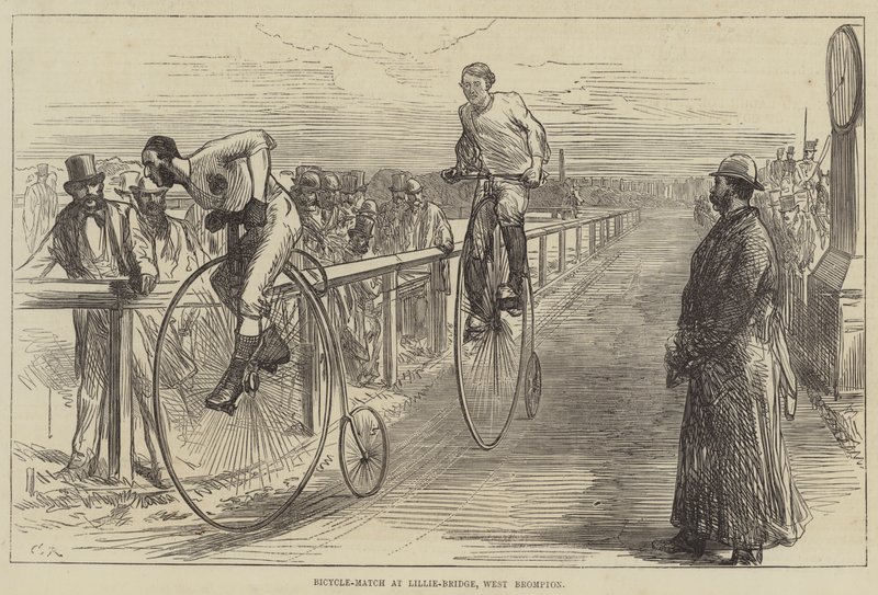 Bicycle-Match at Lillie-Bridge, West Brompton by Sir John Charles Robinson