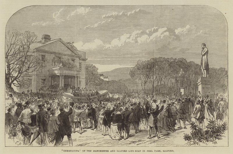 Christening of the Manchester and Salford Life Boat in Peel Park, Salford by Sir John Charles Robinson