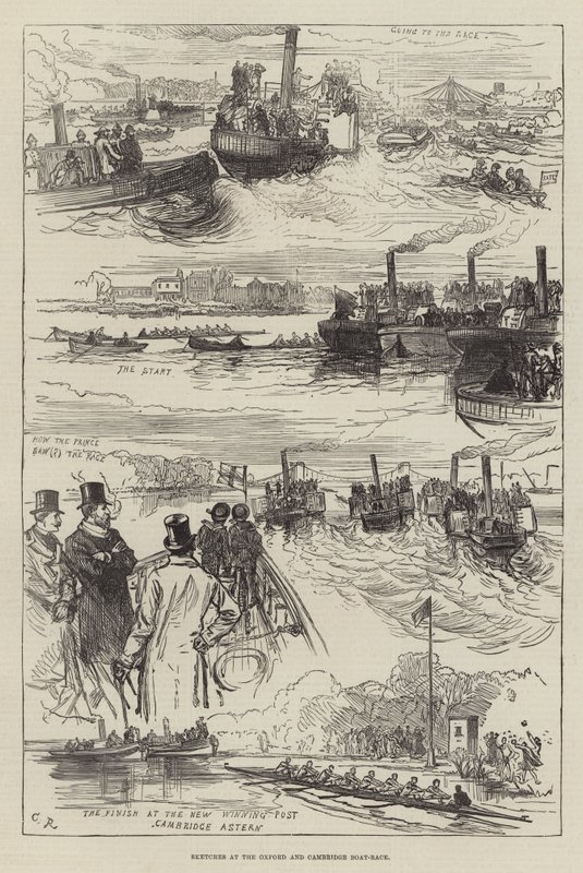 Sketches at the Oxford and Cambridge Boat-Race by Sir John Charles Robinson