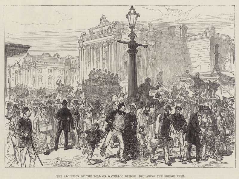The Abolition of the Toll on Waterloo Bridge, declaring the Bridge Free by Sir John Charles Robinson