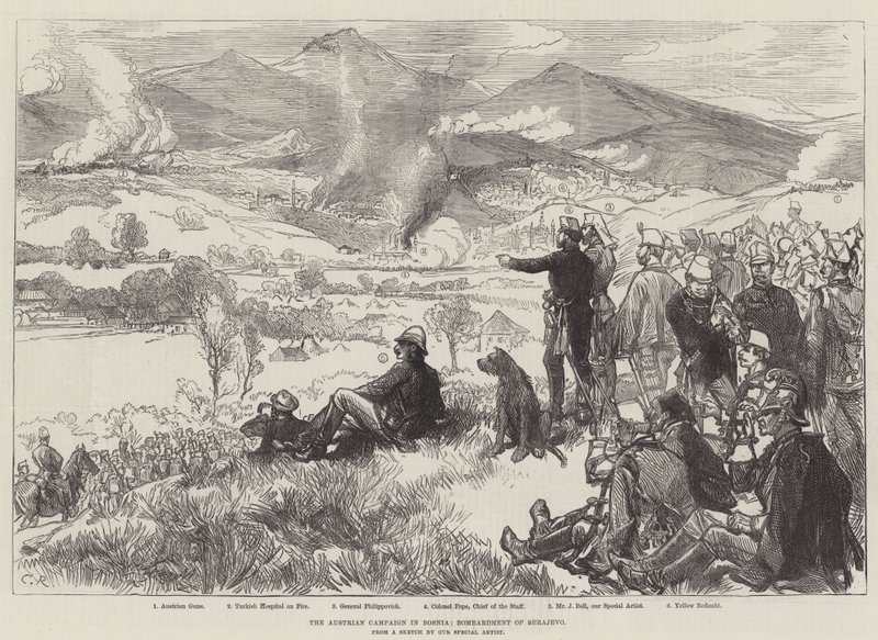 The Austrian Campaign in Bosnia, Bombardment of Serajevo by Sir John Charles Robinson