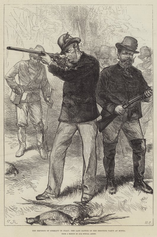 The Emperor of Germany in Italy, the Last Battue of the Shooting Party at Monza by Sir John Charles Robinson