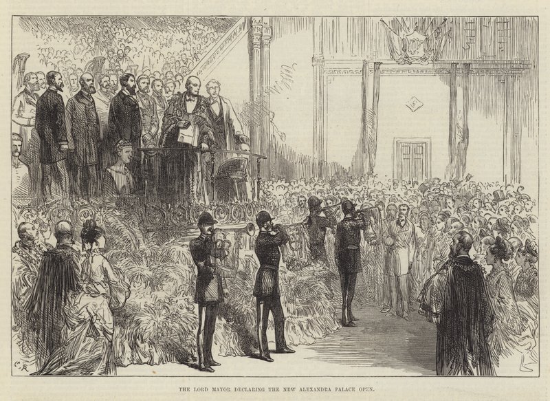 The Lord Mayor Declaring the New Alexandra Palace Open by Sir John Charles Robinson