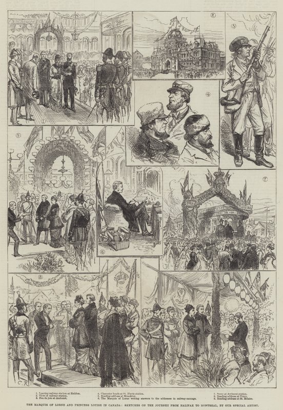 The Marquis of Lorne and Princess Louise in Canada, Sketches on the Journey from Halifax to Montreal by Sir John Charles Robinson