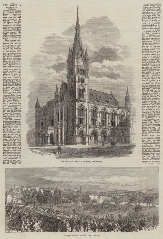 The New Townhall and Parks at Preston by Sir John Charles Robinson