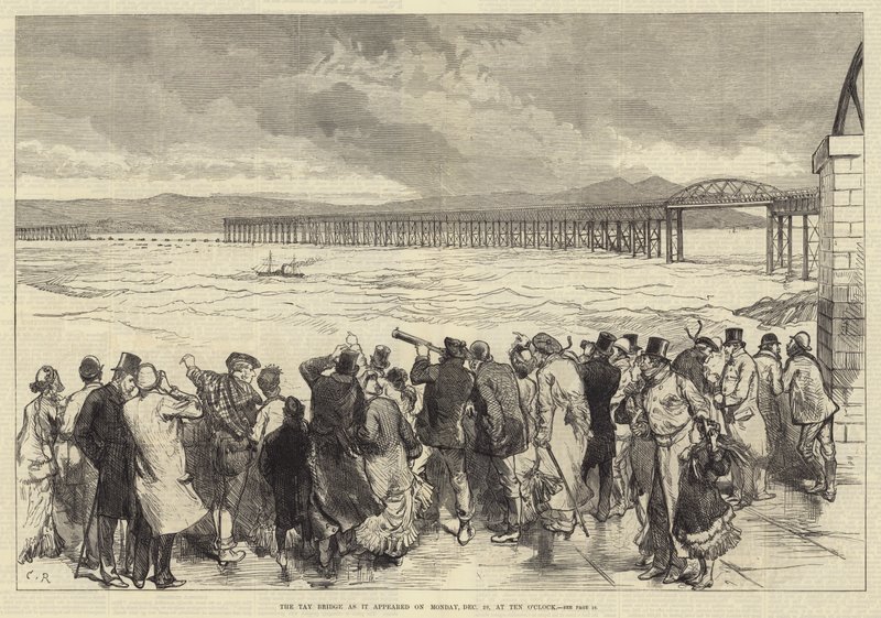 The Tay Bridge as it Appeared on Monday, 29 December, at Ten O