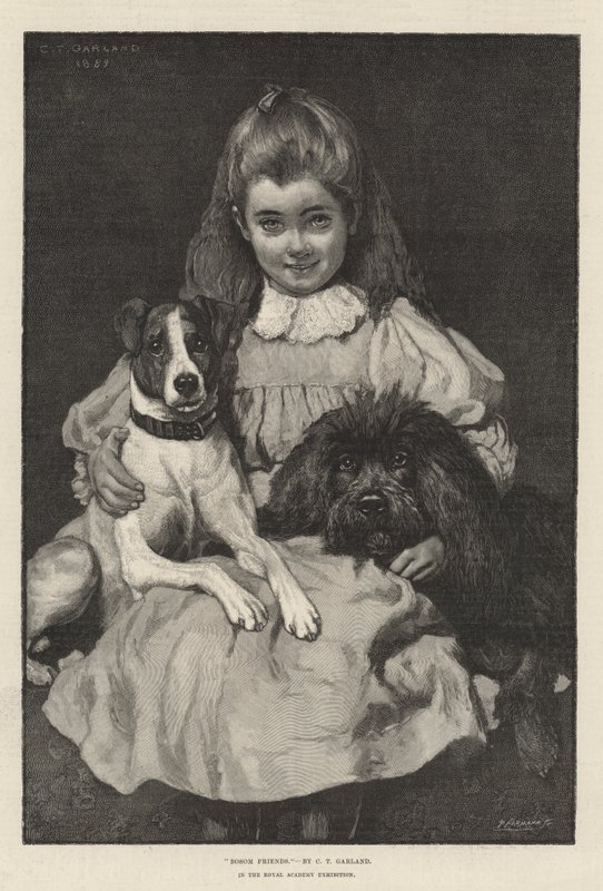 Bosom Friends in the Royal Academy Exhibition by Charles Trevor Garland