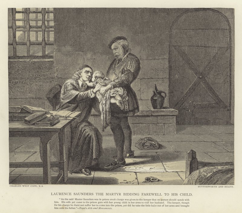 Laurence Saunders the Martyr Bidding Farewell to His Child by Charles West Cope
