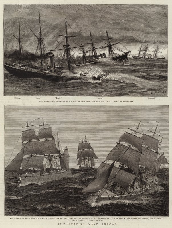 The British Navy Abroad by Charles William Wyllie