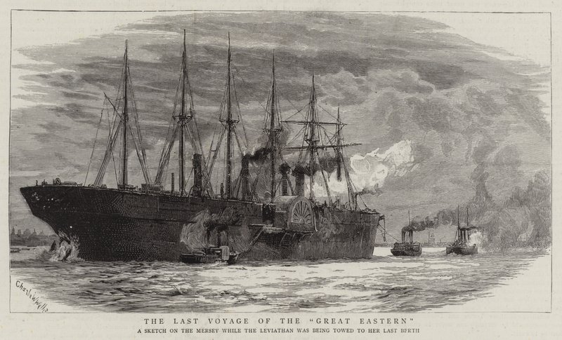 The Last Voyage of the Great Eastern by Charles William Wyllie