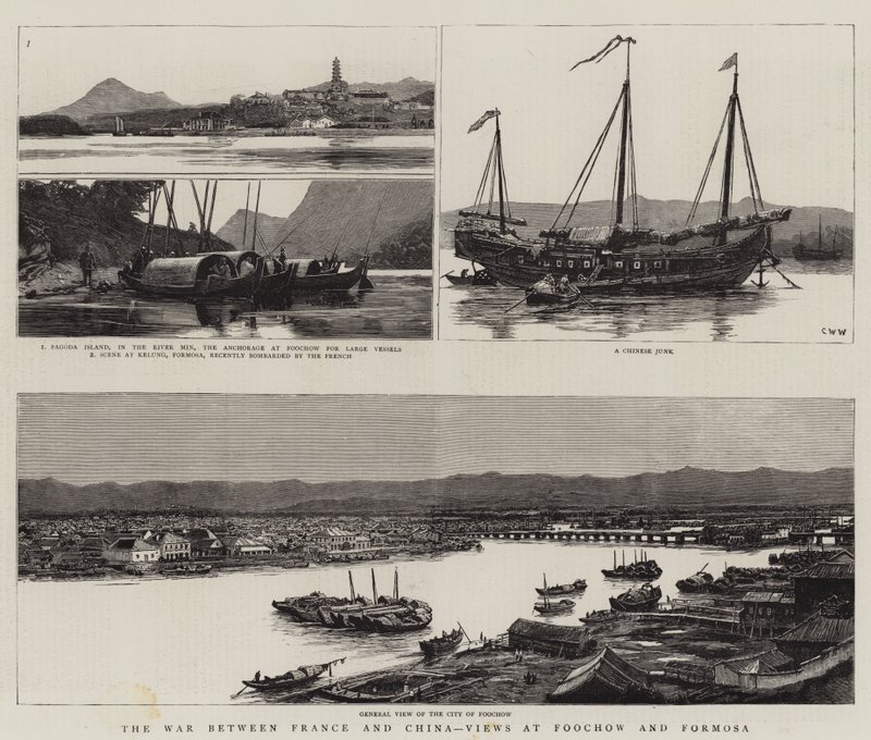 The War Between France and China, Views at Foochow and Formosa by Charles William Wyllie