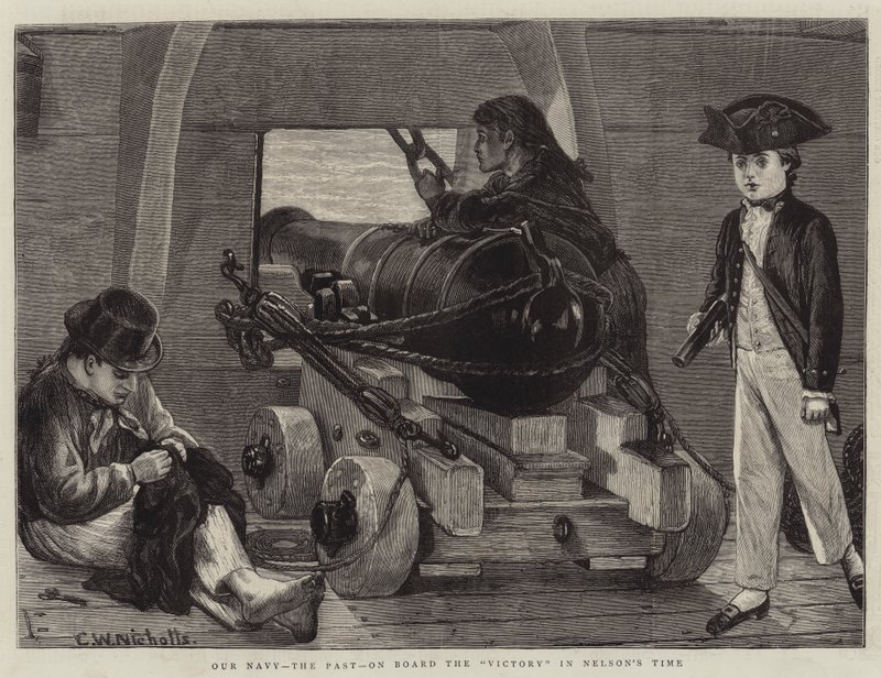 Our Navy, the Past, on Board the Victory in Nelson