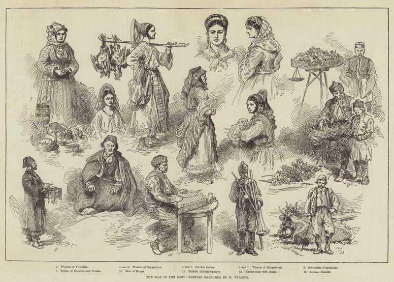 The War in the East, Servian Sketches by Charles Yriarte