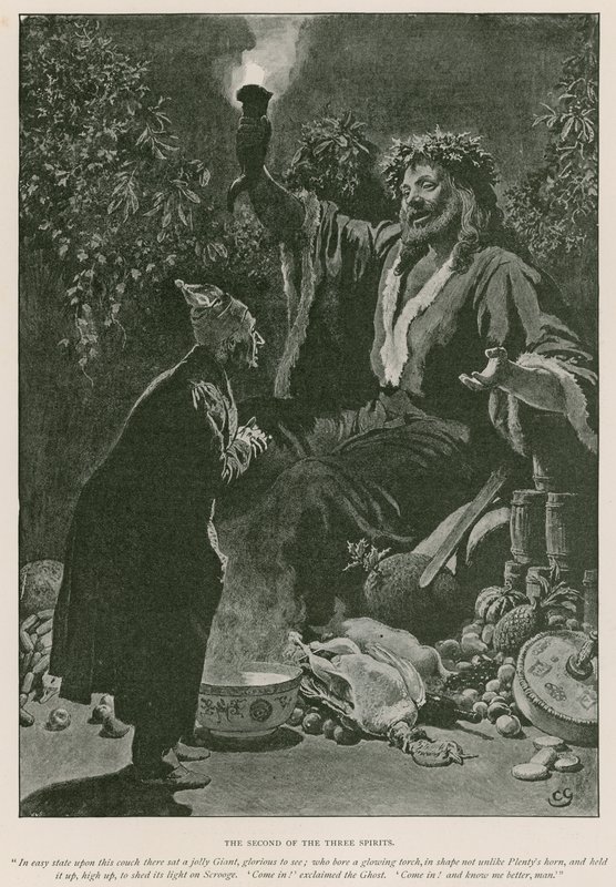 Illustration for A Christmas Carol by Charles Dickens by Charles (after) Green
