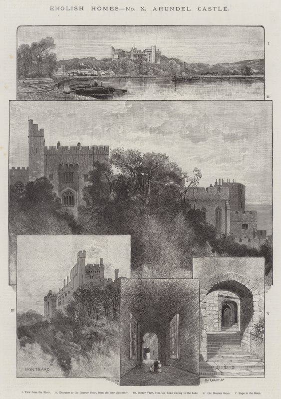 Arundel Castle by Charles Auguste Loye