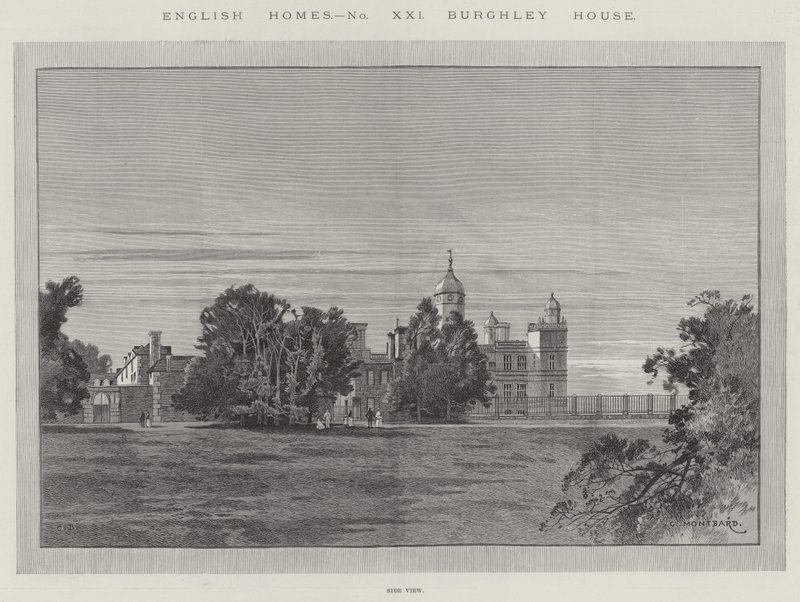 Burghley House by Charles Auguste Loye