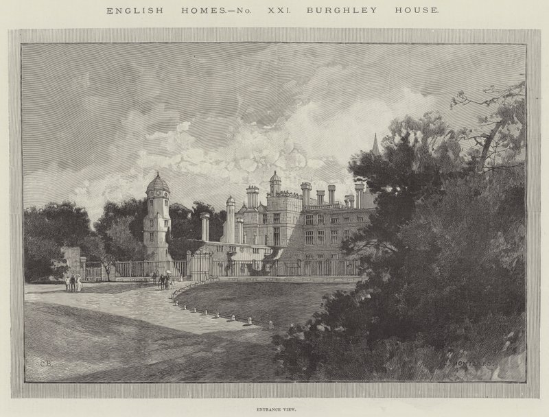 Burghley House by Charles Auguste Loye