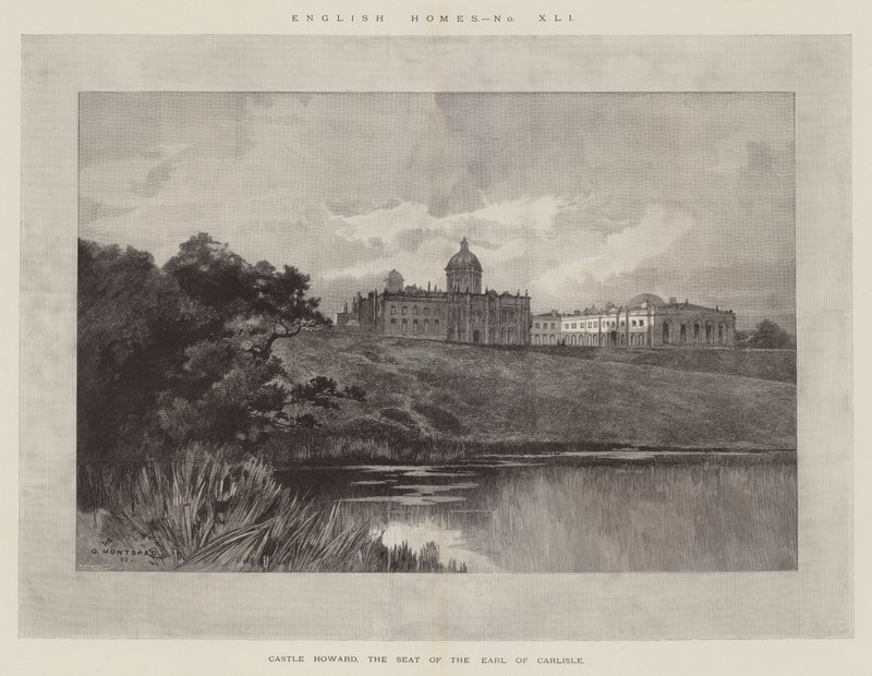 Castle Howard, the Seat of the Earl of Carlisle by Charles Auguste Loye
