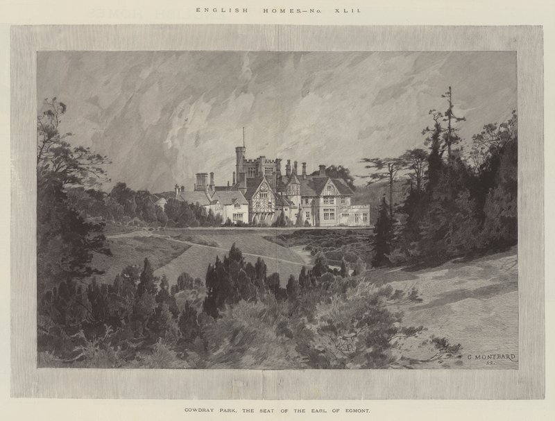 Cowdray Park, the Seat of the Earl of Egmont by Charles Auguste Loye