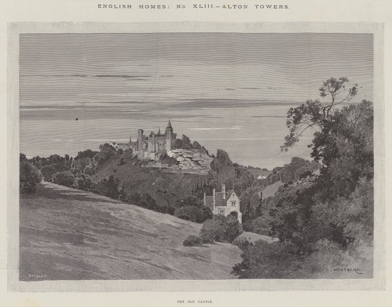 English Homes, Alton Towers, the Old Castle by Charles Auguste Loye
