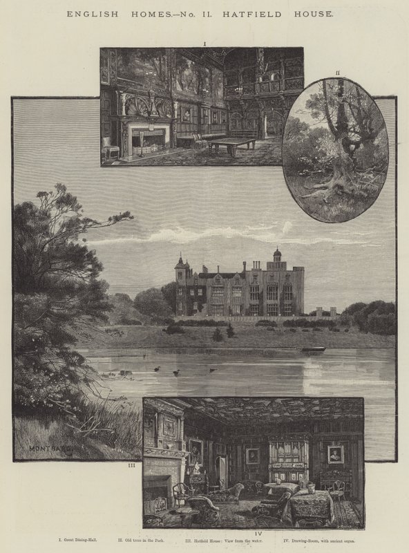 English Homes, Hatfield House by Charles Auguste Loye
