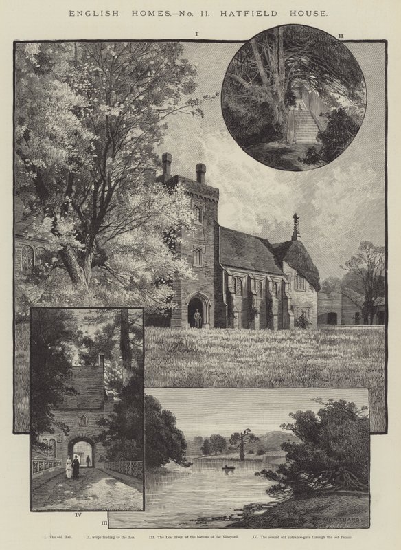 English Homes, Hatfield House by Charles Auguste Loye