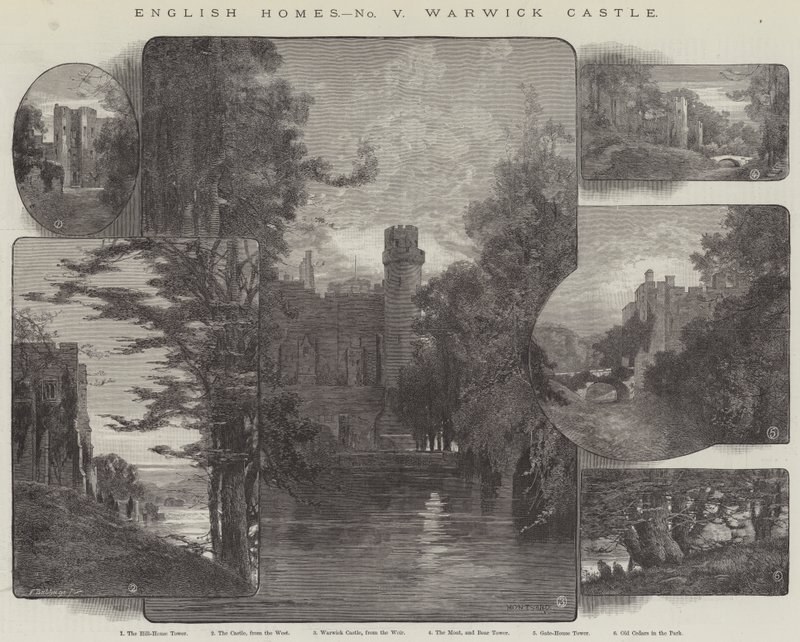 English Homes, Warwick Castle by Charles Auguste Loye
