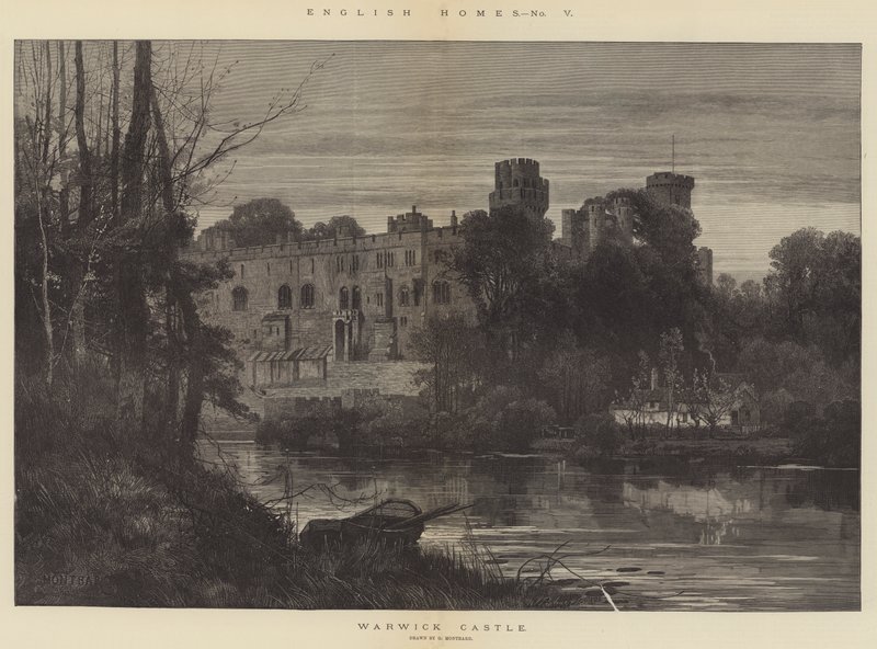 English Homes, Warwick Castle by Charles Auguste Loye