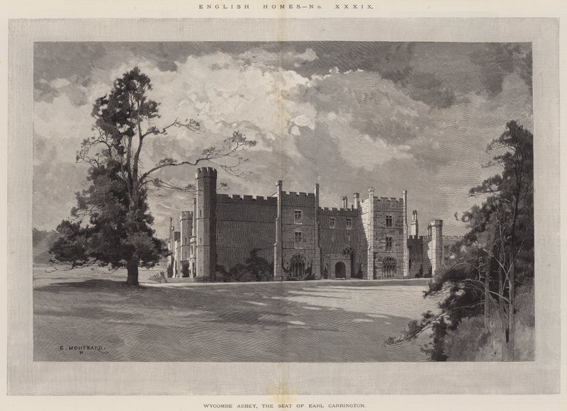 English Homes, Wycombe Abbey, the Seat of Earl Carrington by Charles Auguste Loye