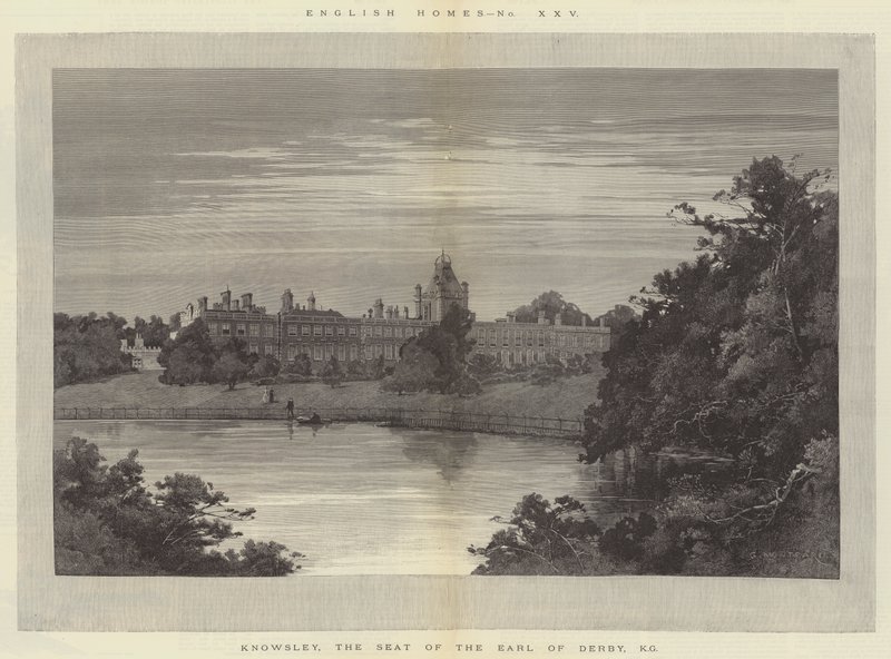 Knowsley, the Seat of the Earl of Derby, KG by Charles Auguste Loye