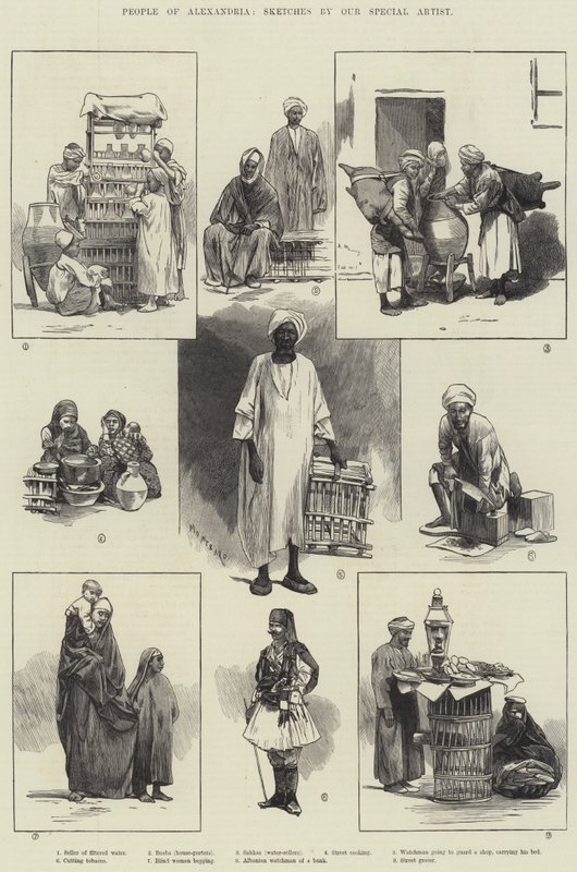 People of Alexandria by Charles Auguste Loye