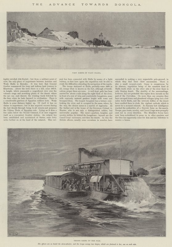 The Advance towards Dongola by Charles Auguste Loye