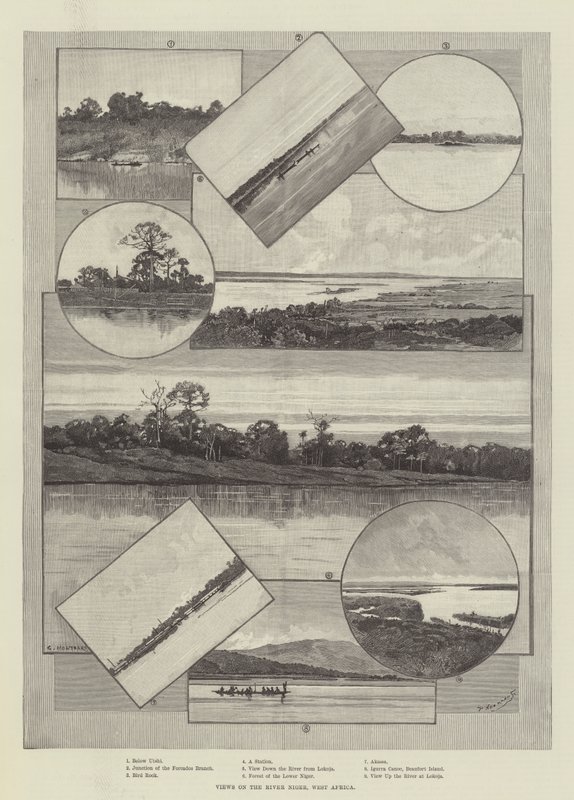Views on the River Niger, West Africa by Charles Auguste Loye