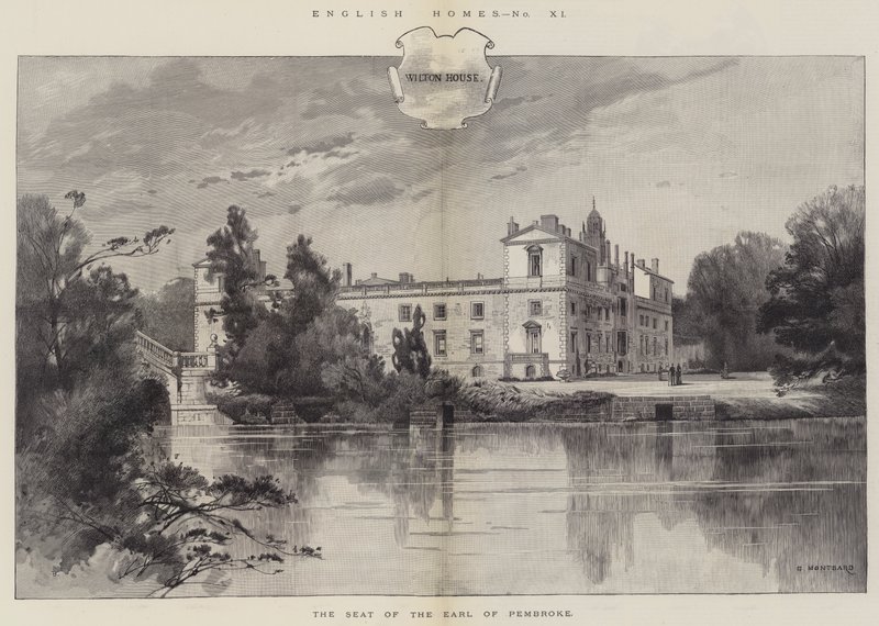 Wilton House, the Seat of the Earl of Pembroke by Charles Auguste Loye