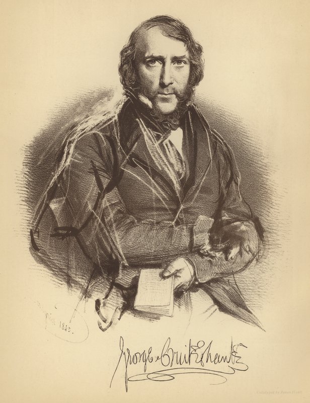 George Cruikshank by Charles Baugniet