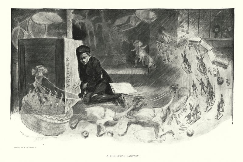 A Christmas Fantasy by Charles Dana Gibson