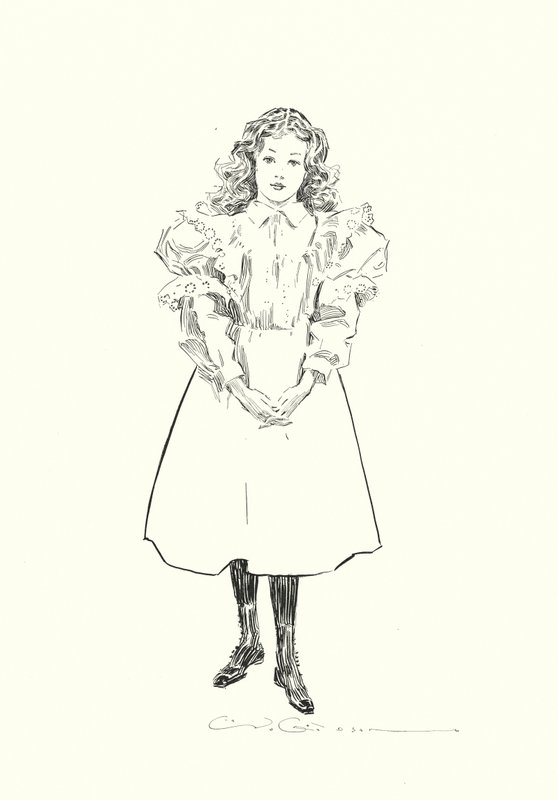 A Little American Girl by Charles Dana Gibson