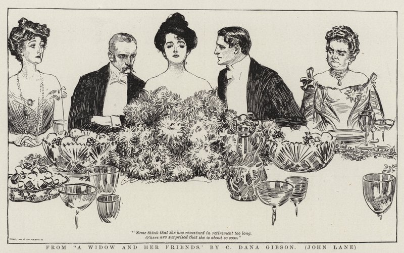 From A Widow and Her Friends by Charles Dana Gibson