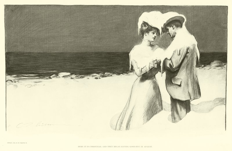 Here it is Christmas and They Began Saying Goodbye in August by Charles Dana Gibson