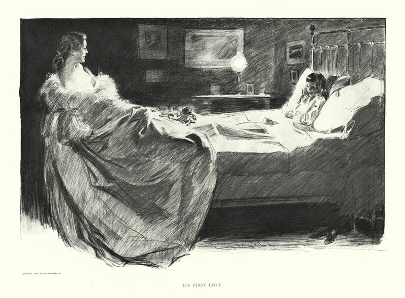 His First Love by Charles Dana Gibson