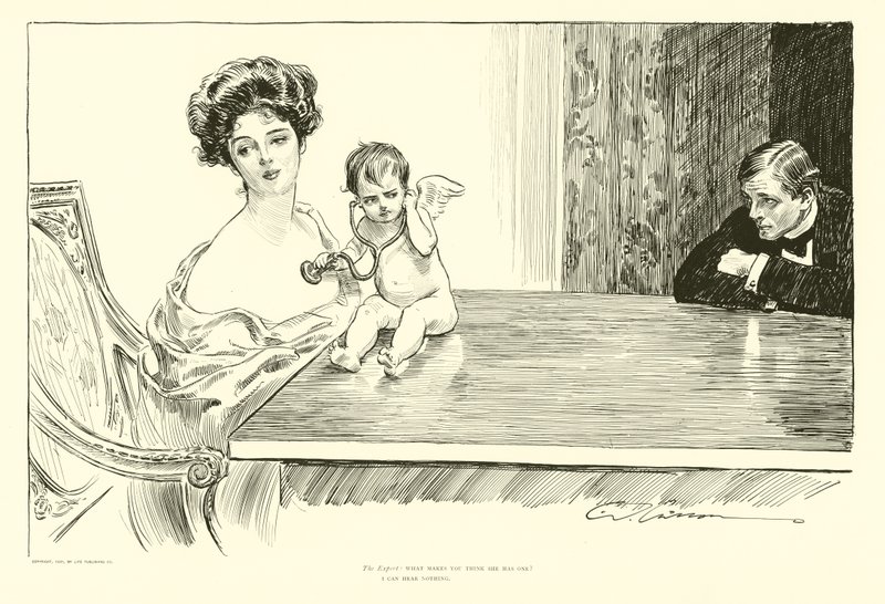 I Can Hear Nothing by Charles Dana Gibson